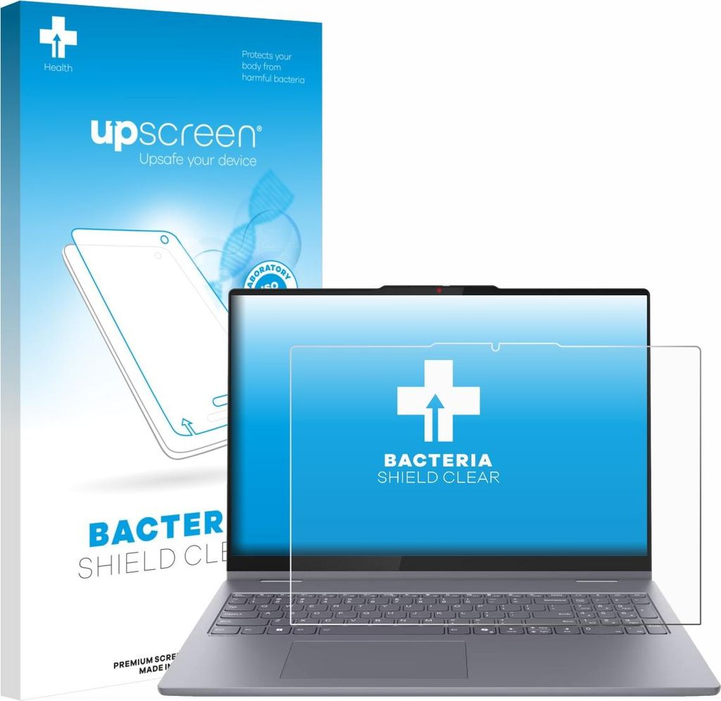 upscreen Schutzfolie für Lenovo IdeaPad 5 2-in-1 14AKP10 Displayschutz Displayschutzfolie Folie Klar antibakteriell