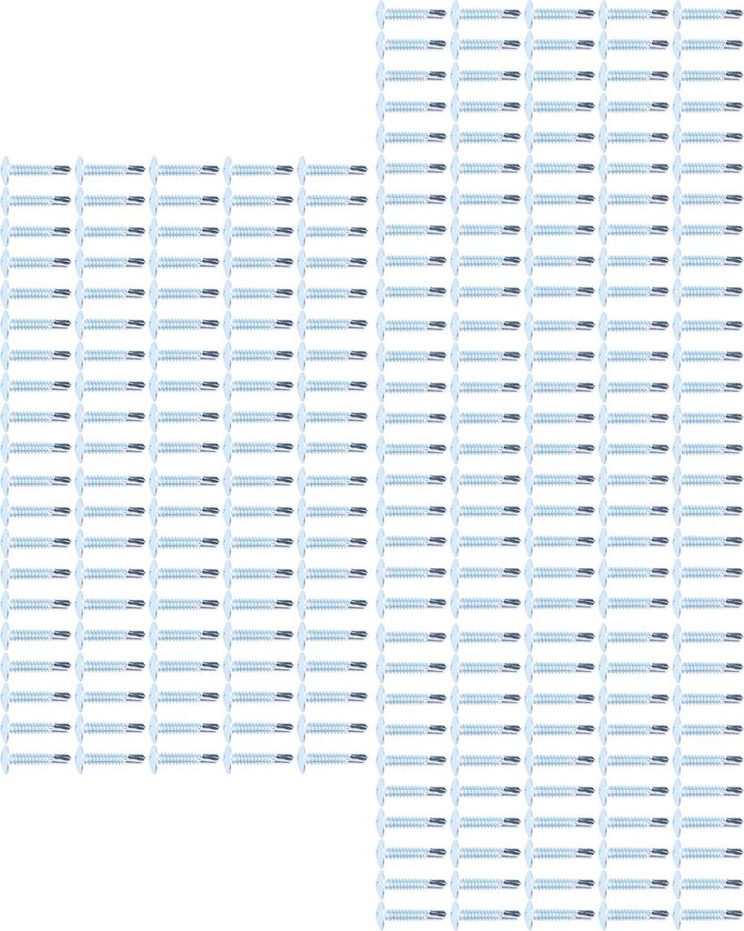 250 Stück selbstbohrende Schrauben aus verzinktem Kohlenstoffstahl für Blechbefestigungen, M4,8 x 25, runder Unterlegscheibenkopf