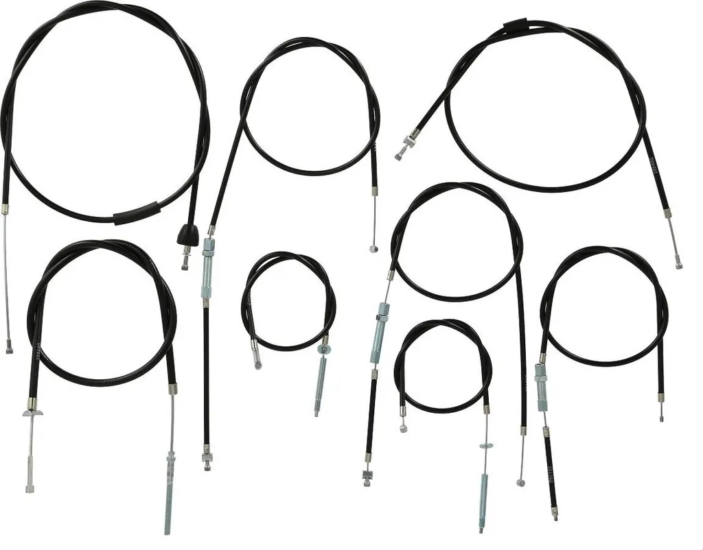 Réparer Commandes Simson Schwalbe KR51/1 : Set 8 Câbles Bowden Noirs