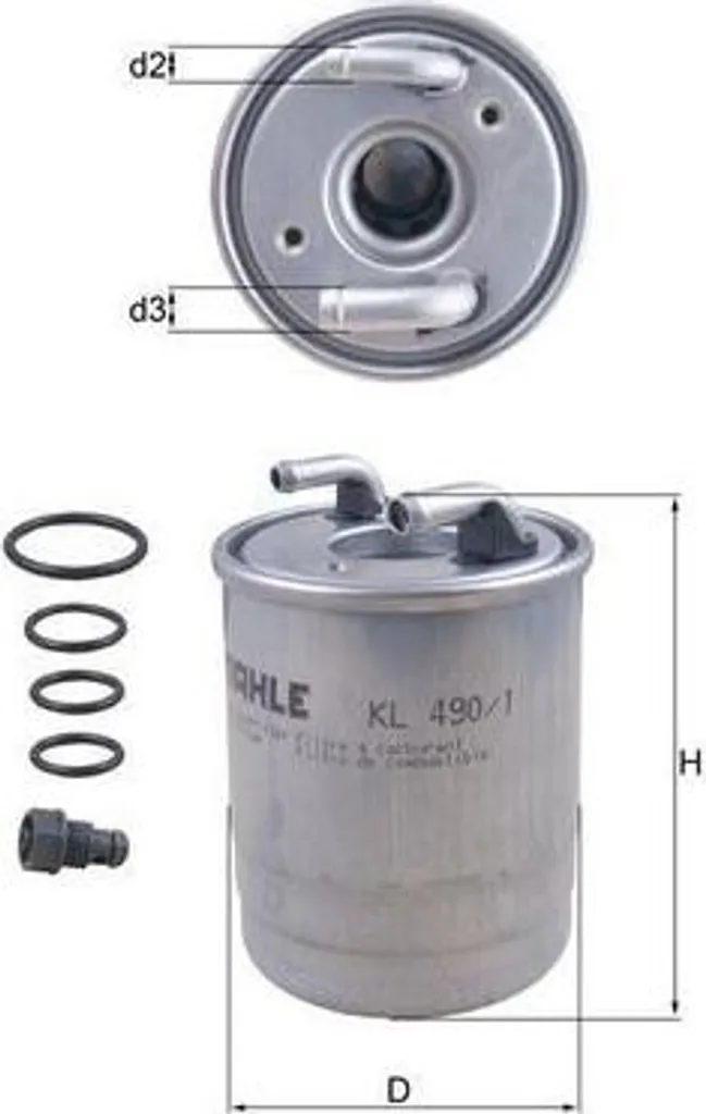 Filtre à carburant KL 490/1D : évitez les pannes d'injecteurs diesel