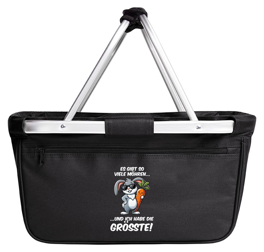 Huuraa Einkaufskorb viele Möhren.. Ich habe die grösste cooler Hase 20 Liter Black faltbarer Tragekorb Geschenkidee