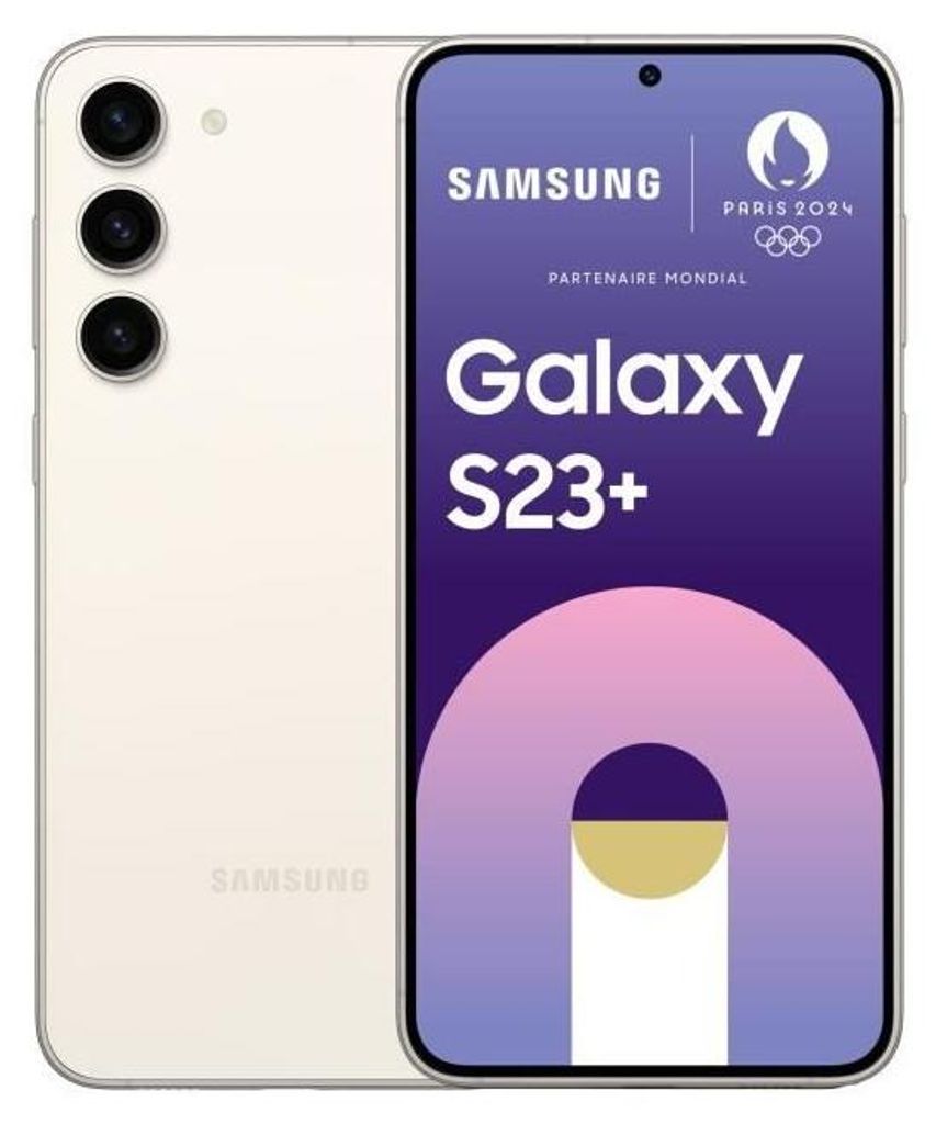 SAMSUNG Galaxy S23 plus 256Go Crème Image du produit 