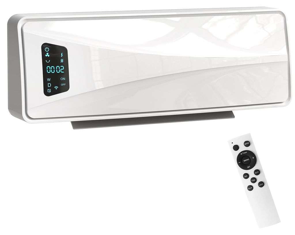 HOMCOM Wandheater 2000W, keramisch wandapparaat met 3 Productafbeelding 