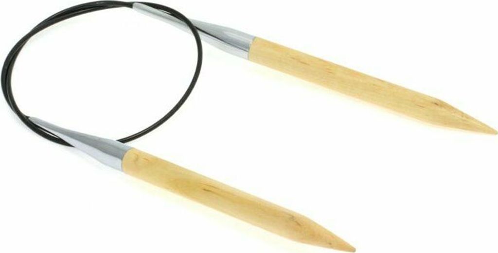 Lana Grossa Rundstricknadel Naturholz Big & Easy Länge 60 cm / 80 cm Größe 60 cm / 12.0 mm