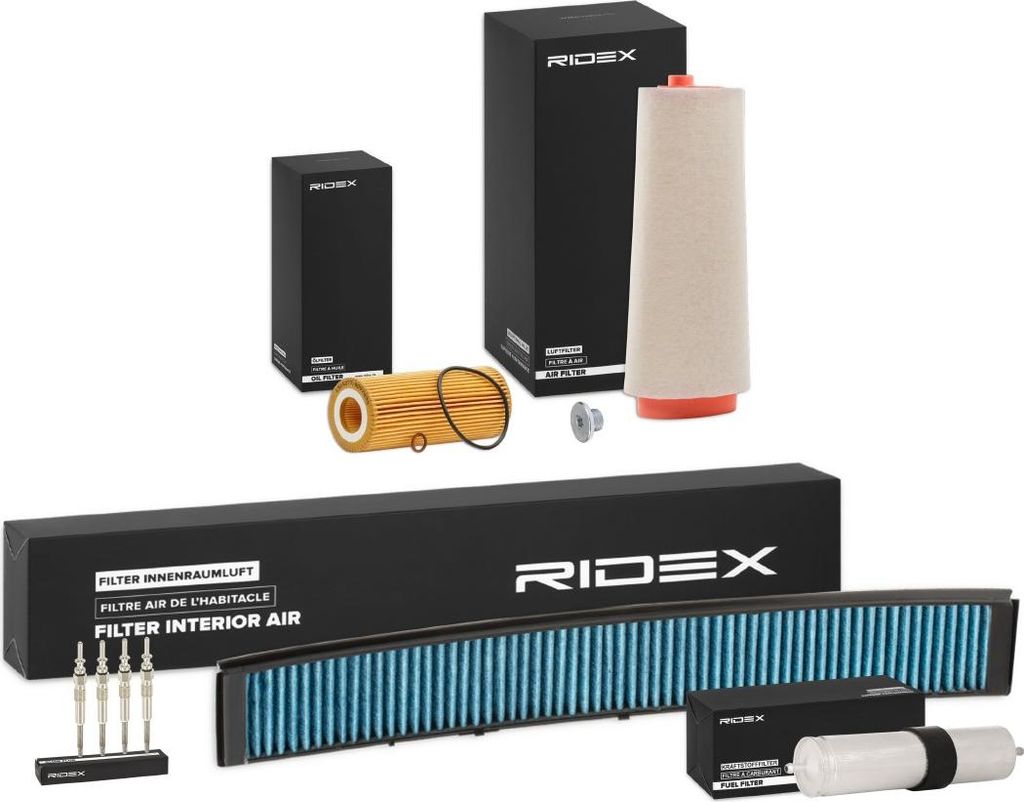 RIDEX Inspektionspaket Filterset für BMW 3 Limousine (E46) 3 Touring (E46)