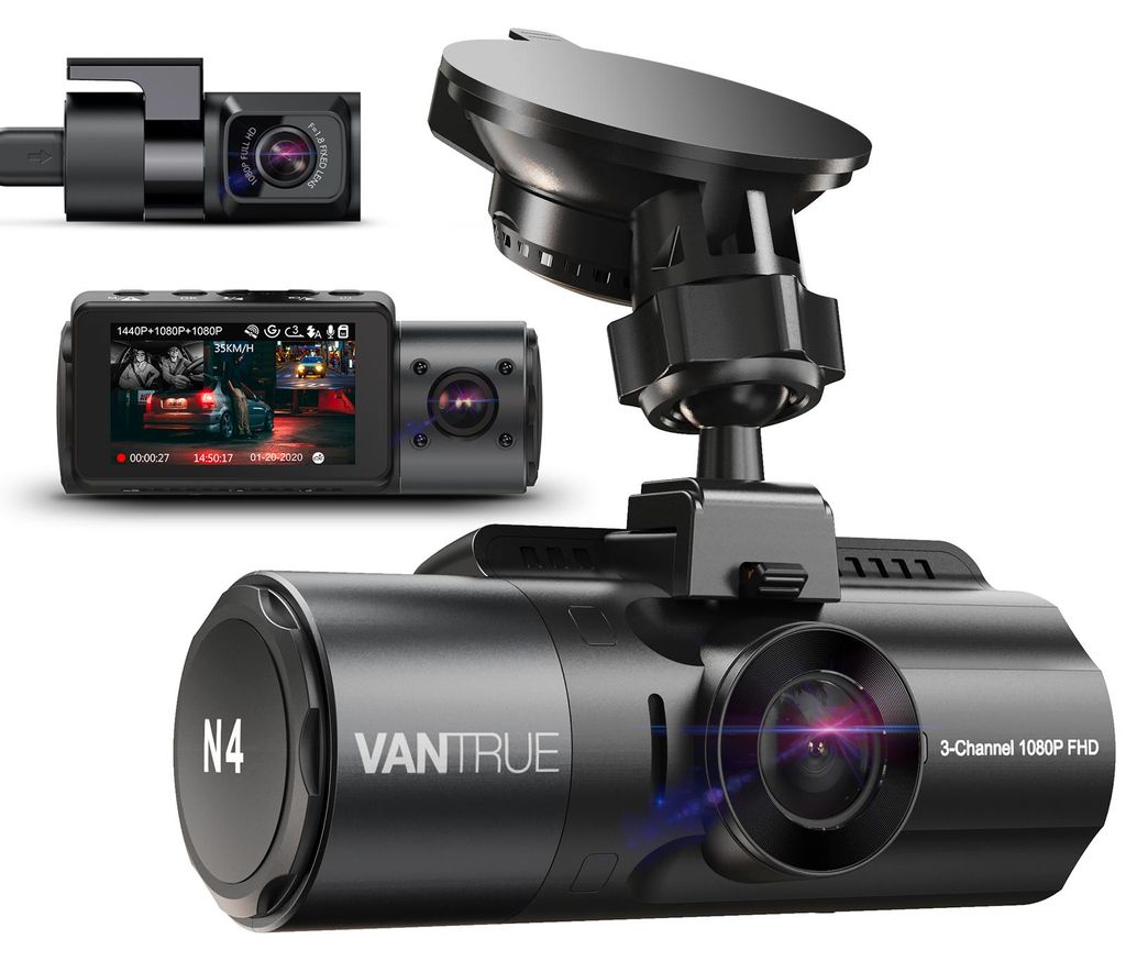 Vantrue N4 4K Dashcam Front Heck Innen 3-Kanal Nachtsicht Produktbild 