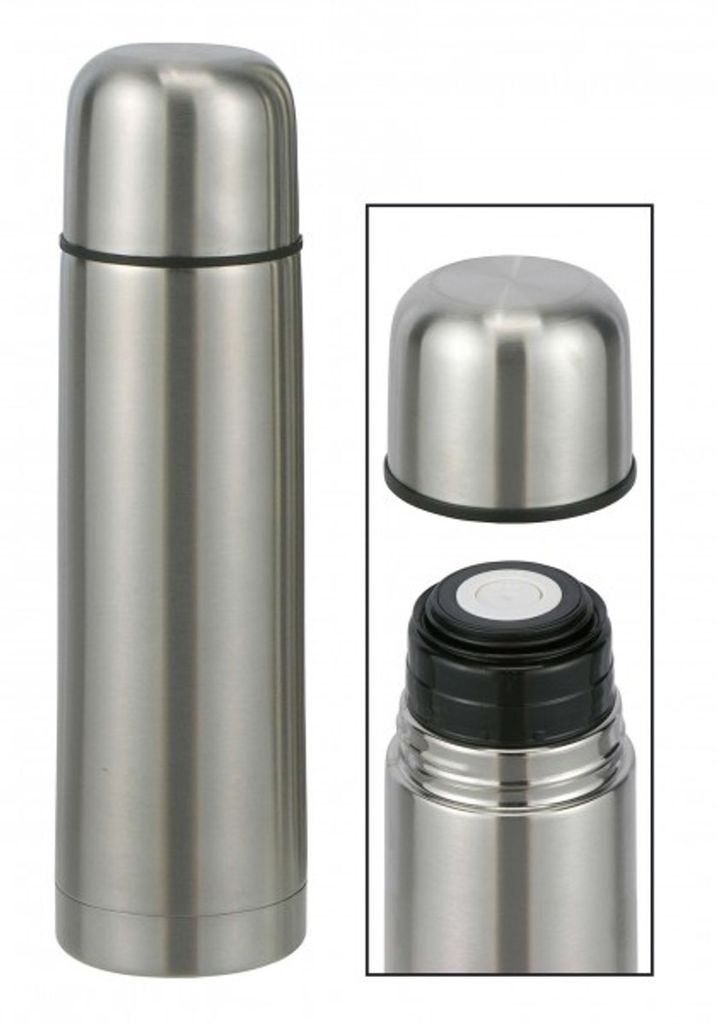 Edelstahl Isolierflasche Thermosflasche Thermoskanne 1,0 Produktbild 