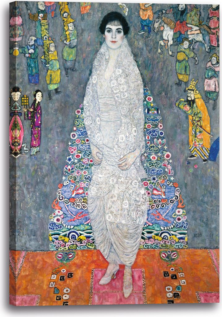 Leinwandbild (70x100cm): Gustav Klimt - Elisabeth Lederer (1914/1916), echter Holz-Keilrahmen inkl. Aufhänger, handgefertigt in Deutschland