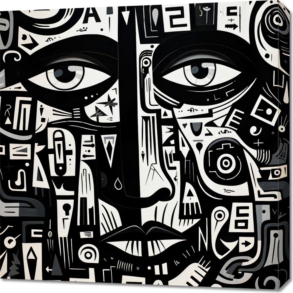 Bild 70x70cm Gedankenlabyrinth