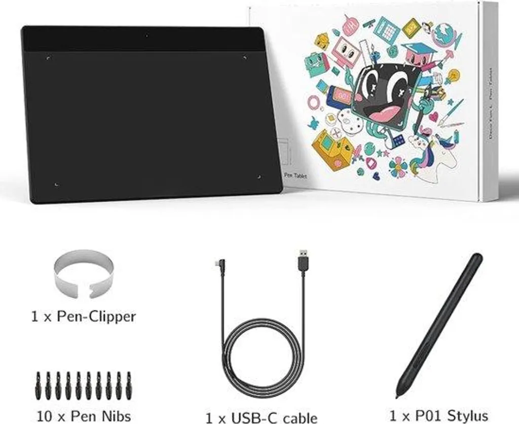 Outil de dessin numérique sans fil avec stylet actif et support inclinaison
