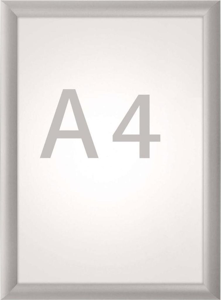 MAUL Klapprahmen MAULstandard Hochformat A4 Aluminium 1.2 x 33 x 24 cm silber