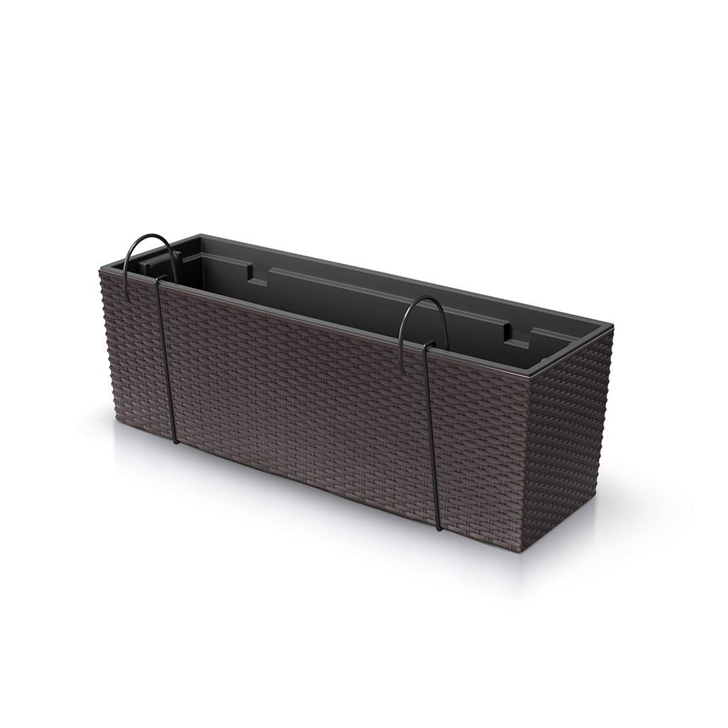 nabbi Kunststoff-Balkonpflanzentopf DRC600W 58 cm - braun Produktbild 