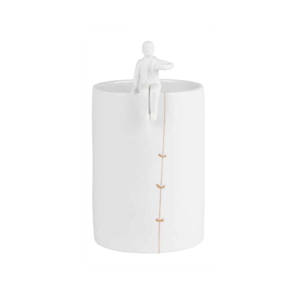 Porzellangeschichten Vase "Gärtner"