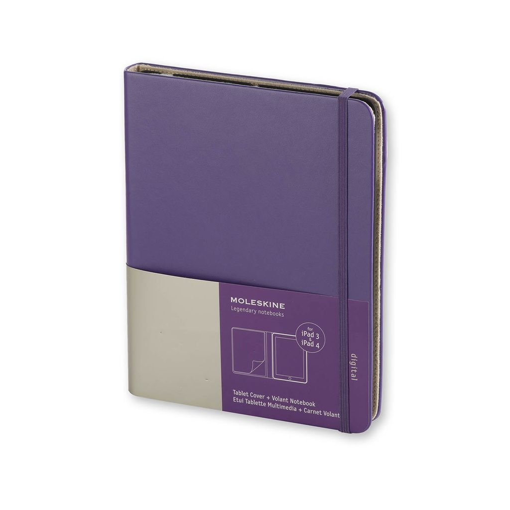 Ipad 3 and 4 Moleskine Brilliant Violet Slim Digital Cover w