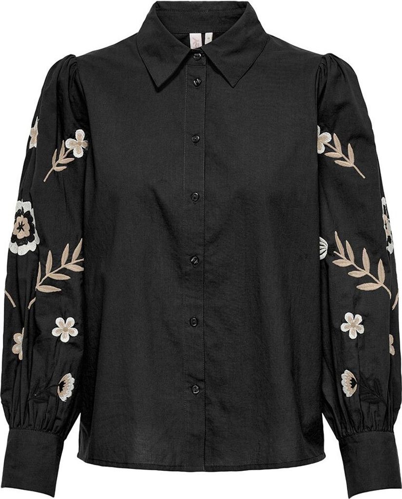 Only Zora Lise Langarmhemd Schwarz M Frau Schwarz M