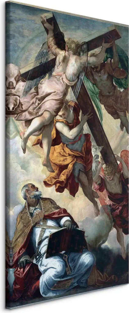 Riproduzione Tintoretto l-F-12055-b-a - Apparizione Croce 30x60 TNT