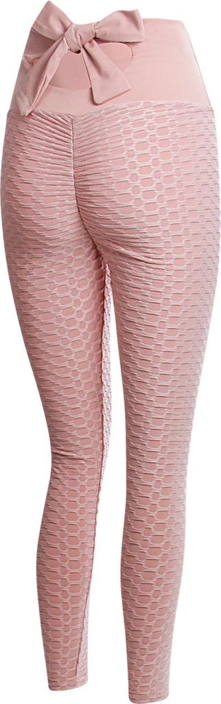 topschuhe24 2141 Damen Sport Tights Leggings, Farbe:Beige, Größe:L/XL