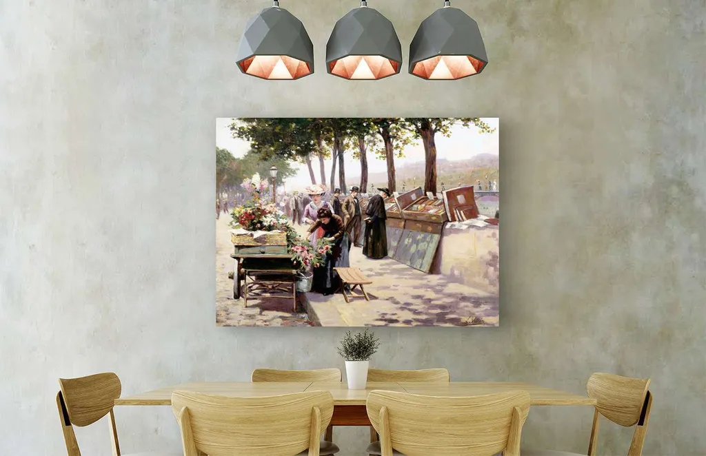 Quadro su Tela Jules Antoine Voirin Parigi 60x40 cm - Arredo Casa - 3