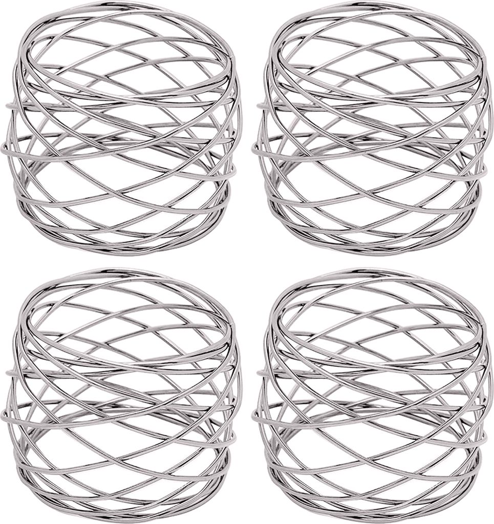 4Pcs Serviettenring aushöhlen elegante Metall Festival Bankett Party Esstisch Handtuchhalter Home Decor