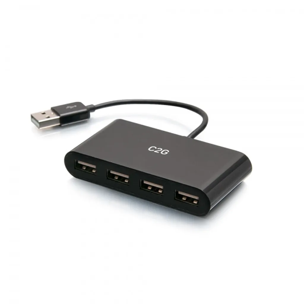 Hub USB 2.0 Haute Vitesse 480 Mbit/s C2G 54462 avec 4 Ports de Transfert