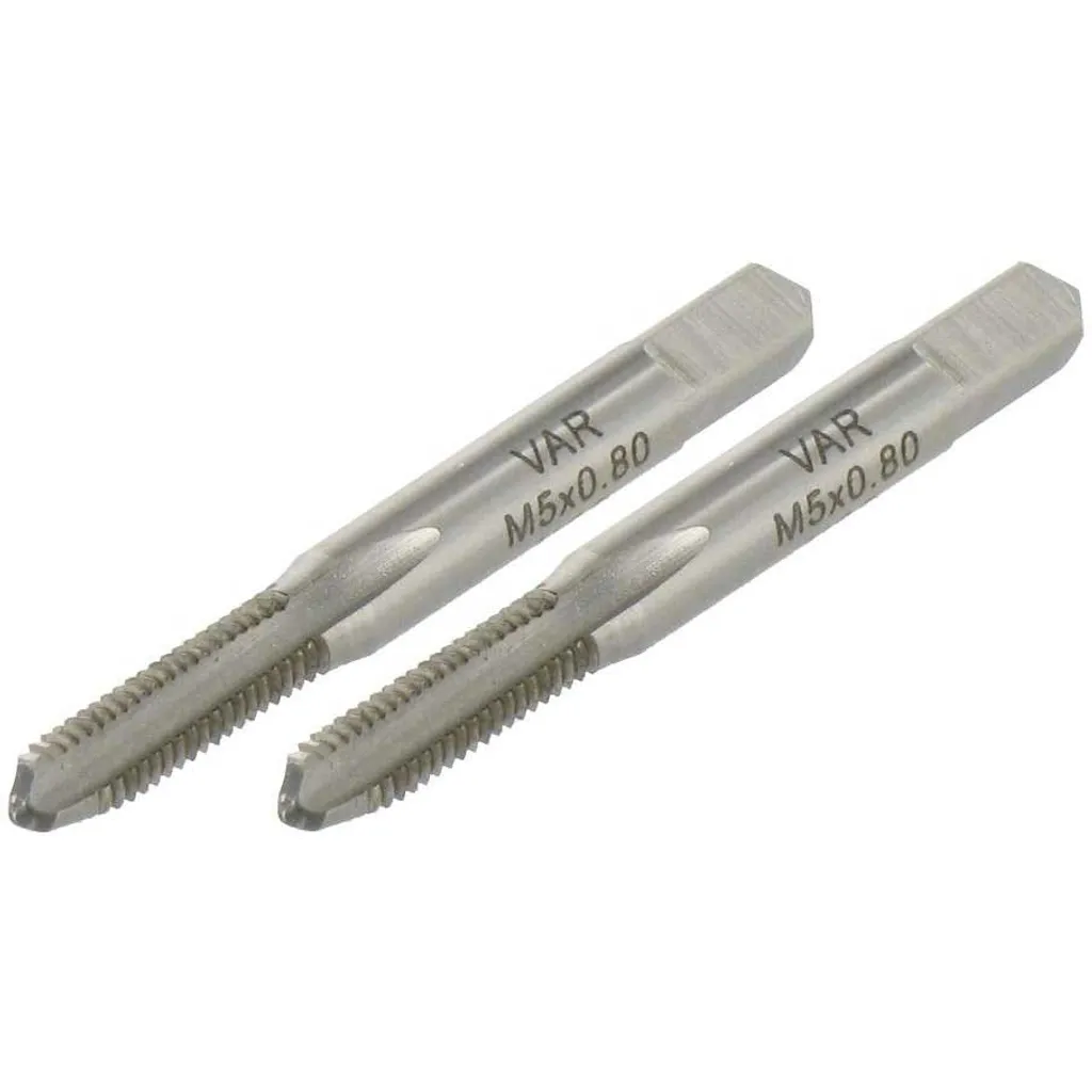 Tarauds de finition Var M5 pour filetage de vélo argent