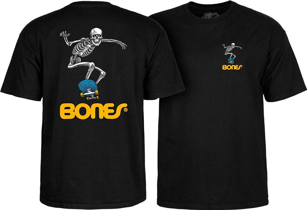Powell Peralta Skateboard Skeleton ́2 ́ Kurzarm-t-shirt Schwarz L Herren Schwarz L