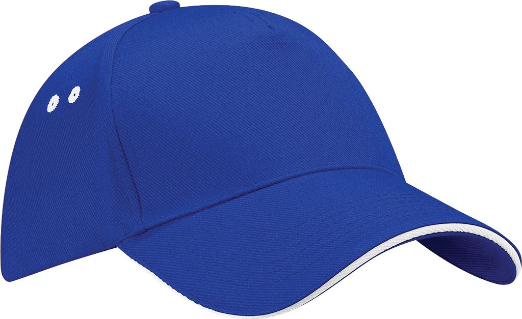 Beechfield Uni Baseballkappe Ultimate RW222 (Einheitsgröße) (Königsblau/Weiß)