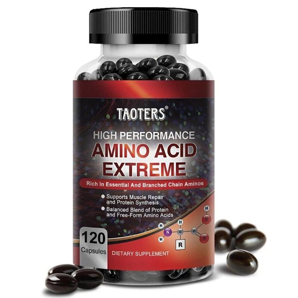 Amino Acid Extreme 2600mg (120 Kapseln) Nahrungsergänzungsmittel, Muskeln, Erholung, Reparatur, Muskelgesundheit, Energie, Aminosäure, Protein