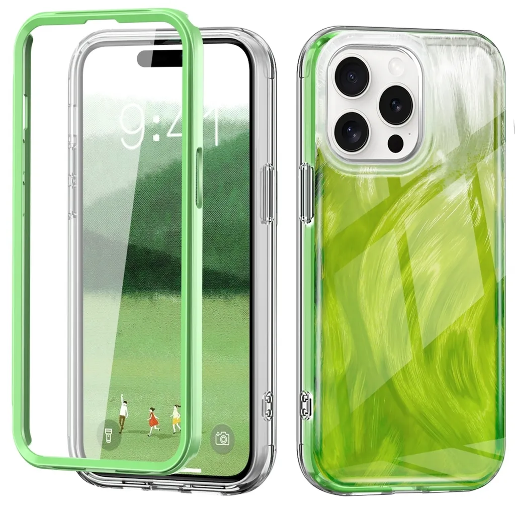 Custodia Verde iPhone 15 Pro Max Urban Design Molla TPU PC Ibrida