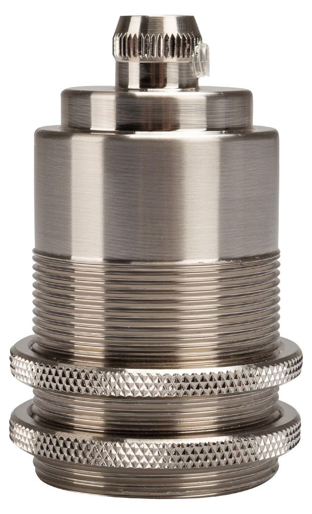 Lampenfassung E27 vintage Edison Lampensockel Nickel EC1617 Produktbild 