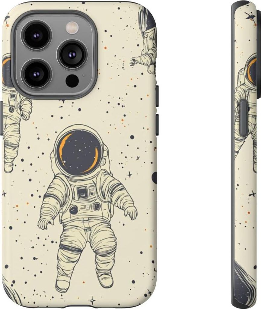 Schwebende Astronauten im Weltall – Hülle Kompatibel mit iPhone 14 Pro