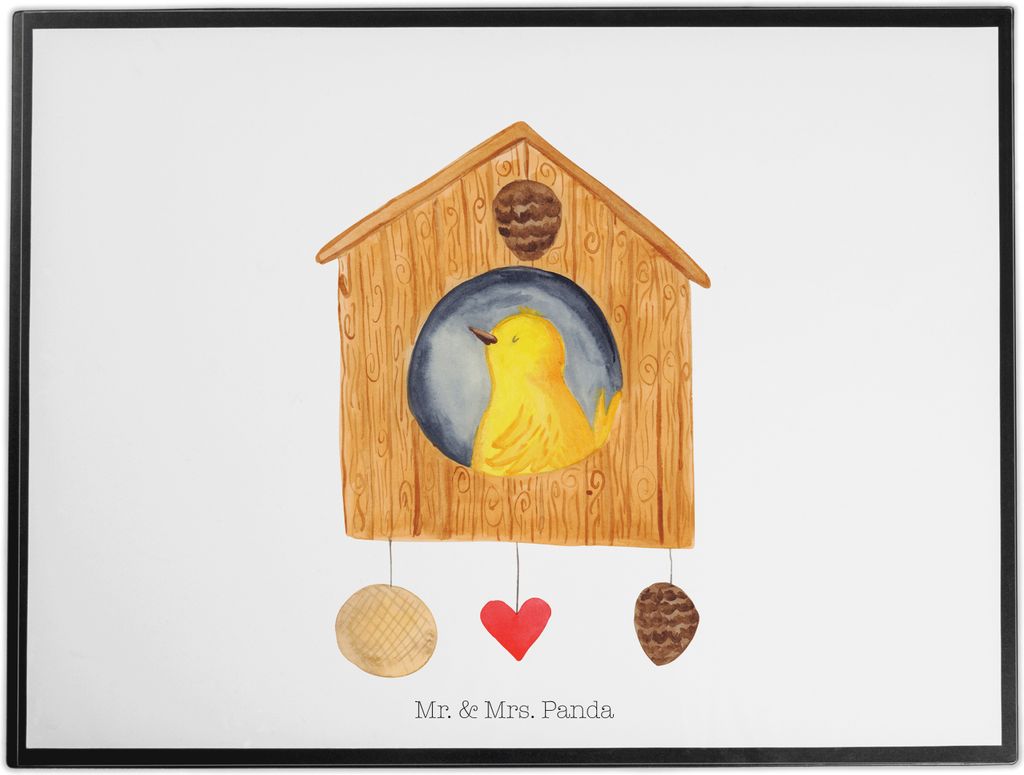 Mr. & Mrs. Panda arbeitsmatte Vogel Haus - Weiß - Geschenk, Wohnung, schreibtischunterlagen, Tischschoner, Castle, Schreibunterlage, Vogelhaus, Zu...