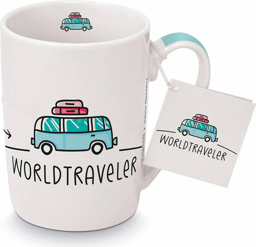 PPD Becher Worldtraveler, Henkelbecher, Kaffeetasse, Becher, Tasse, New Bone China, 250 ml, 551322