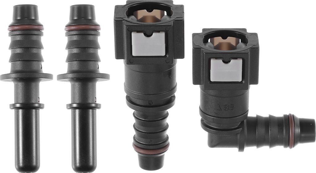 Kraftstoffleitung Verbinder Schlauchkupplung 5/16" 7.89mm SAE auf 13/32" 10.5mm Verbindungsstück Kraftstoffschlauch 2 Satz