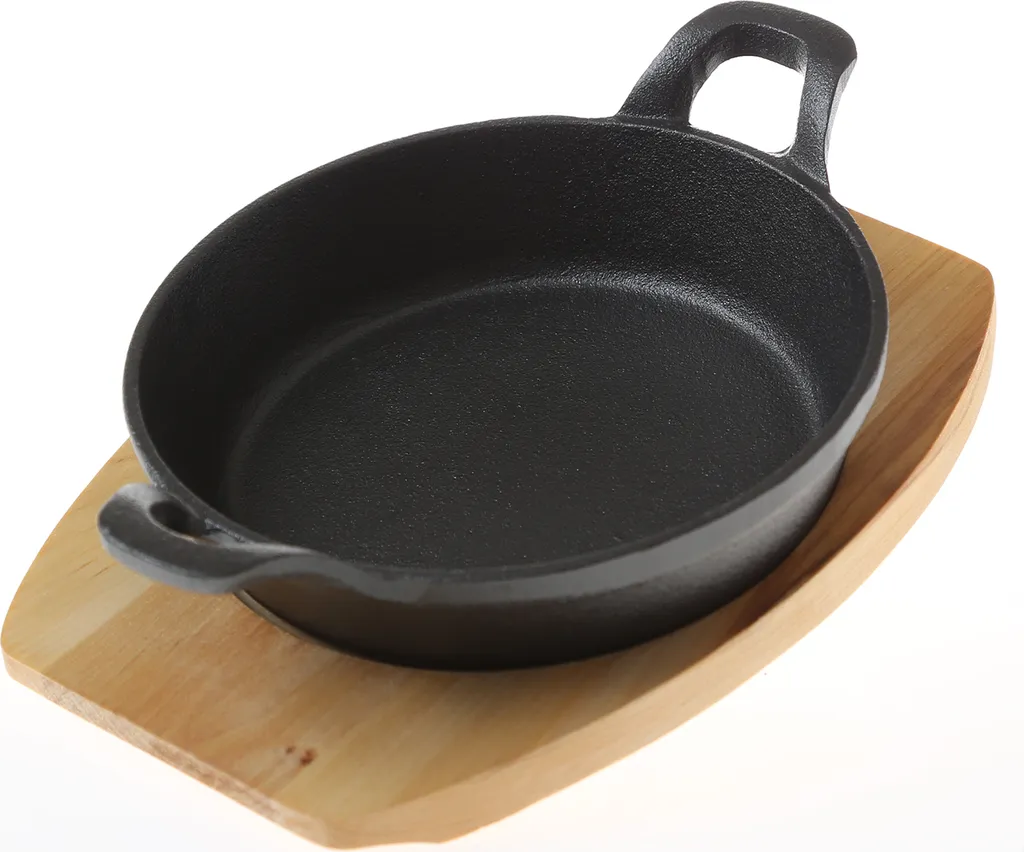 Set Padella Ghisa 18cm e Sottopentola ALL'GRILL per Ristorazione