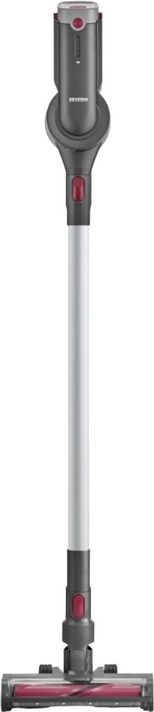 A studio shot of a cordless stick vacuum cleaner against a white background.