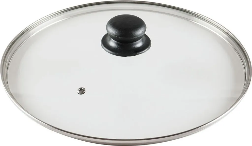 Coperchio in vetro con bordo inox e valvola vapore