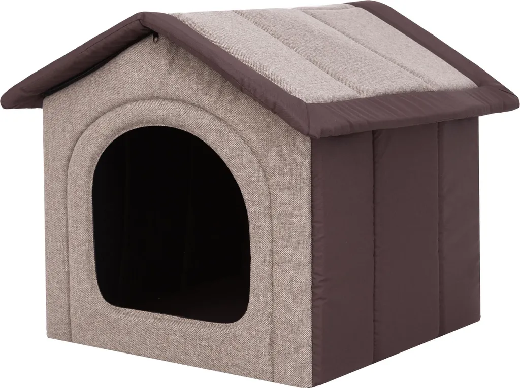 Casetta Dolce Nanna per Cani 60x55cm Lavabile Cappuccino Marrone
