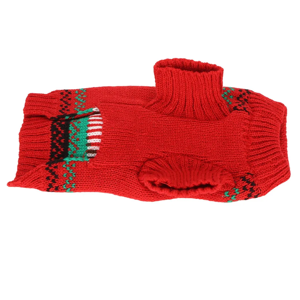 Maglione per Cane Taglia L Rosso - Soluzione Freddo Invernale - 3