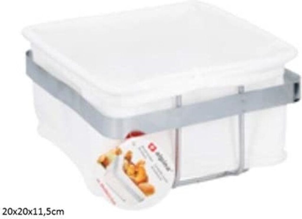 Brotkorb Rahmen aus verchromtem Metall Mit abnehmbaren und waschbaren Stoffeinsatz Waschbarer Textileinsatz aus 100 % Baumwolle