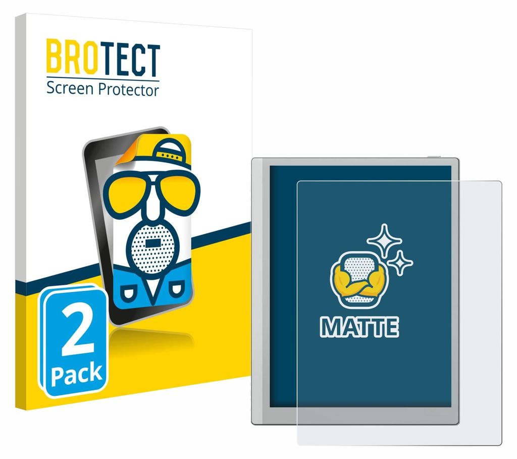 2x BROTECT Schutzfolie für Boox Go 10.3 (Gen II) Displayschutz Displayschutzfolie Folie Matt Entspiegelungsfolie