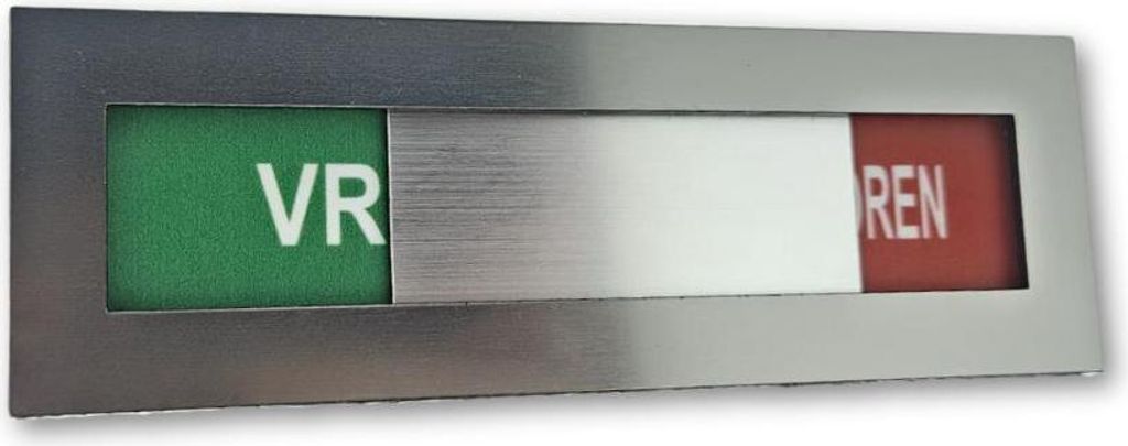 CombiCraft Schiebeschild "Vrij-Niet Storen" mit Klebeband, 145 x 48 mm - 1 Stück