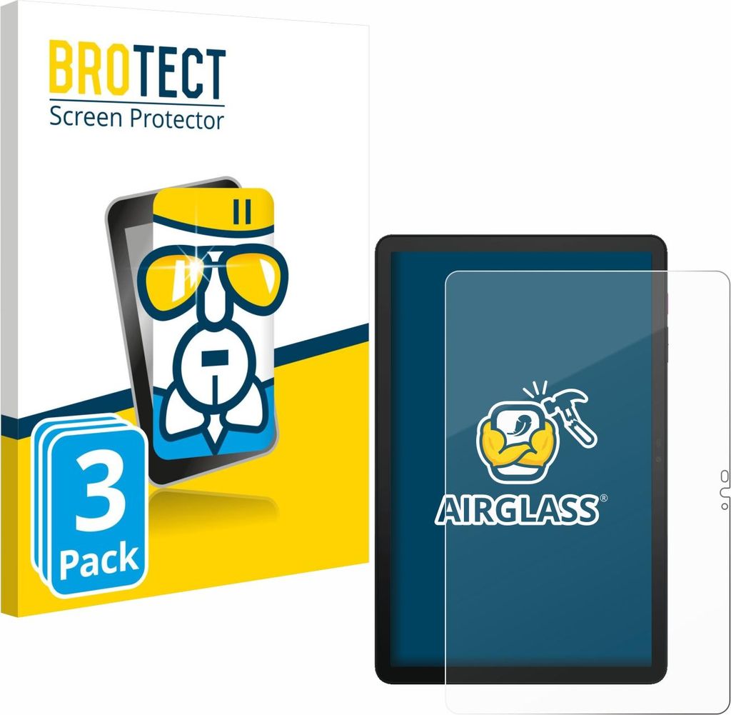 3x BROTECT Schutzglas für Telekom T Tablet 2 Schutzfolie Panzer Folie Glas Display Schutz klar