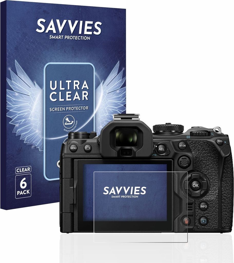 6x Für Olympus OM-1 2022 Schutzfolie Savvies Displayschutz Display Schutz Folie Klar Transparent