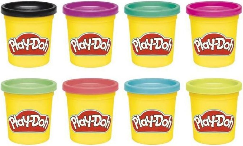 Play-Doh Knete, 8 Farben, 85 g pro Tiegel, Ungiftig