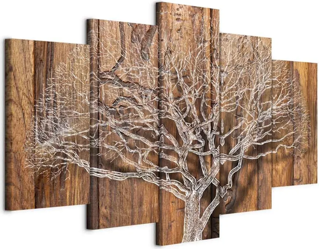 Quadro Multipannello Albero Cronaca 225 cm - Decorazione Parete Design