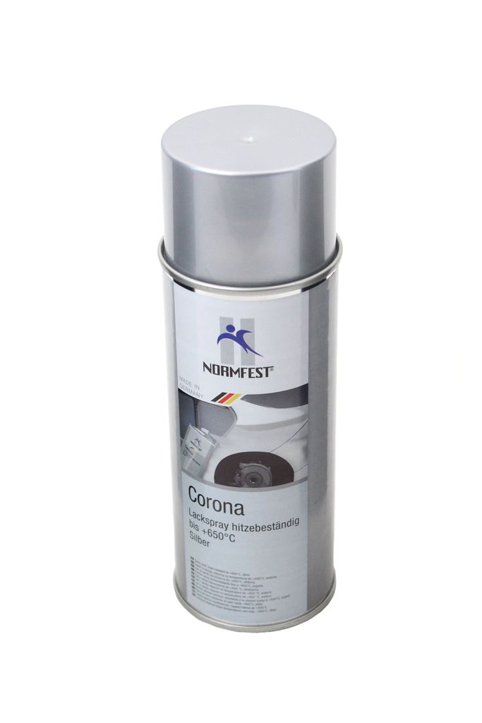 Normfest Corona Lackspray Schwarz Matt – Hitzebeständig Bis 650°C, 3x400 Ml, Für Auspuff & Motor