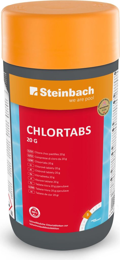 Steinbach | Chlortabs 20g | hochwertige Poolpflege | Produktbild 