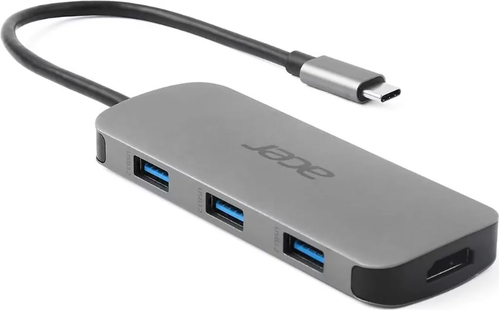 Adaptateur Multiport USB C Acer pour PC Portable 3 USB et Lecteur SD