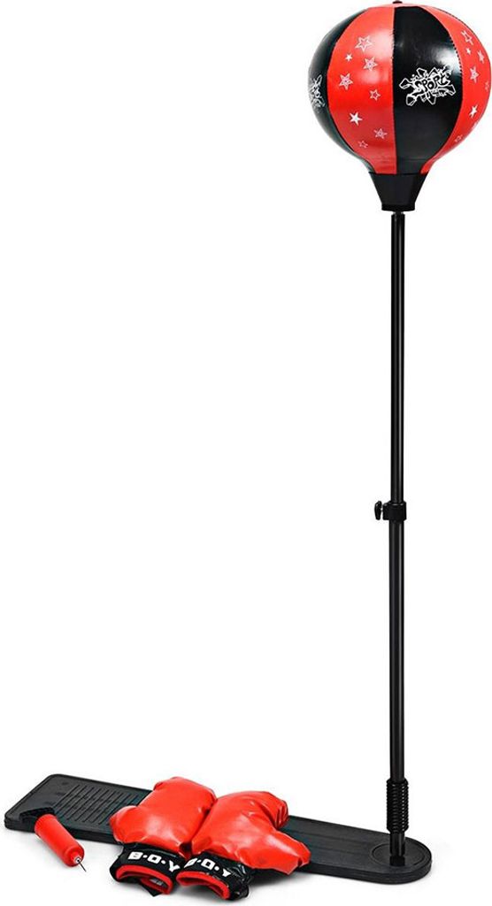 COSTWAY Punchingball 85-130cm réglable en hauteur, ballon Image du produit 